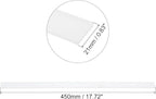 MECCANIXITY Replacement Squeegee Rubber for Window, Glass, Shower Doors, Tile Wall Cleaning, 17.72 Inch, White Pack of 4