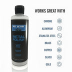 Metal Polish, 16 fl oz, Ultimate Show Shine, Cleans and Protects Aluminum, Stainless Steel, Brass, Copper, Silver, Gold