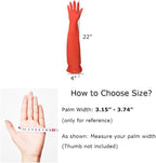 Household Arms Length Rubber Latex Cleaning Long Glove Reusable Kitchen Natural Rubber Living Wash Gloves