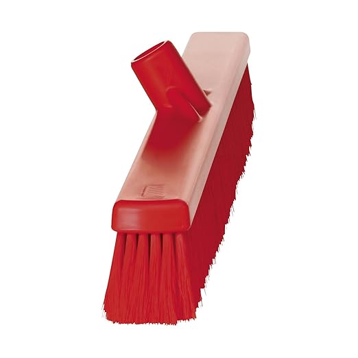 Vikan 31994 Broom,Push,Soft,24",PP/PBT,Red
