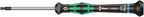 Wera 2052/6 Kraftform Micro Ballhead Hexagon Electronics Screwdriver Set and Rack, 6-Piece