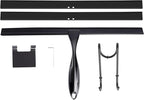 14'' Shower Squeegee, TOOVEM Squeegee for Shower Glass Door for Glass Doors, Windows, Bathroom, Car Windshield, Black