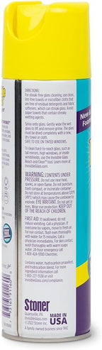 Invisible Glass 91160-4PK Premium Aerosol Glass and Window Foaming Cleaner Spray – Cleans Glass, Windows, Mirrors, Shower Doors, and More – Streak-Free, Ammonia-Free, Tint-Safe – 19 oz (Pack of 4)