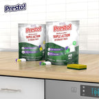 Amazon Brand - Presto! Triple Action Dishwasher Pacs, Lemon Scent, 90 Count