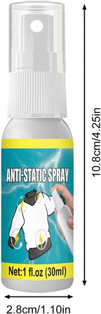 Anti-Static Spray, 30 ml Anti-Static Spray Multifunctional Anti-Static Spray for Garment Furniture, Static Remover for Clothes, Portable Anti-Static Spray for Removing Static Impacts, Anti-Static