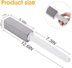 2 Pack Toilet Cleaner Hard Water Build up Remover with Ergonomic Handle, Pumice Stone Cleanning Tool Stain Hard Water Ring Cleaner for Toilet, Pool, Bathroom, Sink