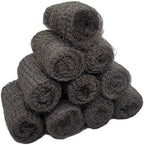 Handy Housewares 10pc Steel Wool Kitchen Scouring Pads Set - Great for Cleaning Dishes Pots Pans (3 Sets (30 Pads))