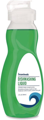 Boardwalk Dishwashing Liquid, Travel Dish Soap, Fresh Scent, 3 fl Ounce Bottle, Case of 72 Bottles