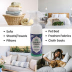 Absolute Green Lavender Linen and Fabric Spray, Freshen Fabrics, Laundry and Pillows, Pet Safe, Natural Lavender Scent, 16 oz