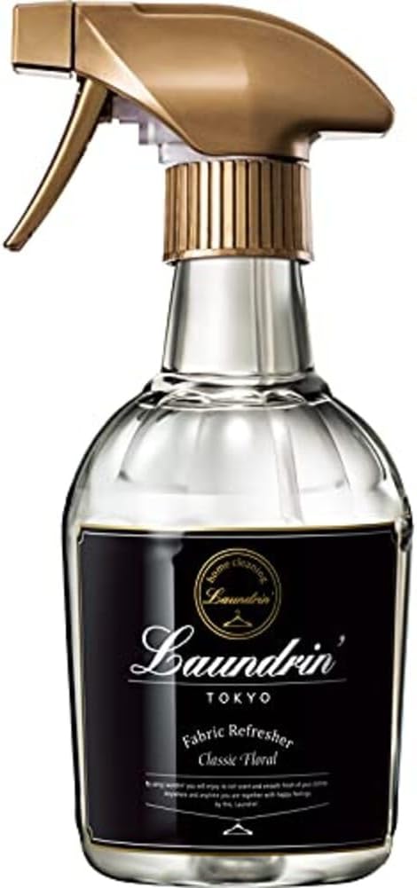 Laundrin Fabric Refresher Spray, Pet Odor Eliminator for Home, Room Essentials Fabric Spray, Odor Removal for Mattress, Curtain, Sofa, Carpet, Furniture, and Bedding - 300ml, Classic Floral