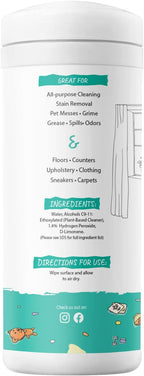 MOMREMEDY Hydrogen Peroxide Cleaning Wipes | All Purpose Cleaner and Stain Remover | Multipurpose for Home, Kitchen, Bathroom, All Surfaces | Non-Toxic