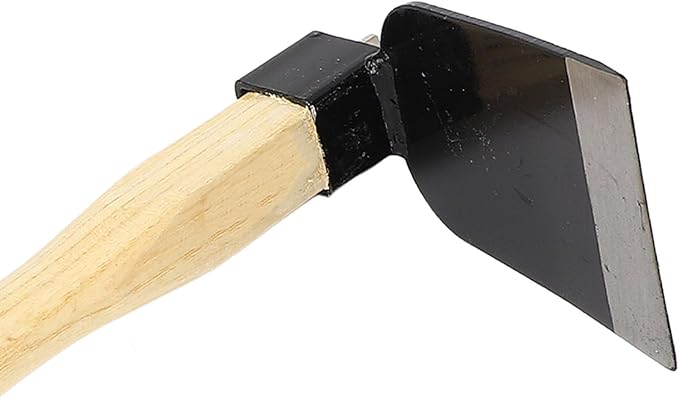 Acouto Garden Weeding Hoe Hoe Ergonomic Wooden Handle Carbon Steel Lightweight Garden Weeding Home Heavy Duty, Lawn & GardenGardening & Lawn Care/ToolsHoes