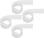 MECCANIXITY Replacement Squeegee Rubber for Window, Glass, Shower Doors, Tile Wall Cleaning, 9.84 Inch, White Pack of 4