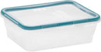 Snapware Plastic Total Solution 3-Pack (8.5-Cup) Food Storage Containers Set, Leakproof & Airtight Plastic Locking Lids Rectangular Containers, BPA-Free Lids, Microwave Dishwasher Freezer Safe