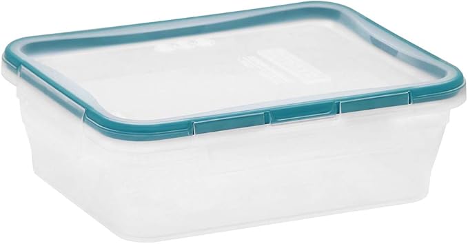 Snapware Plastic Total Solution 3-Pack (8.5-Cup) Food Storage Containers Set, Leakproof & Airtight Plastic Locking Lids Rectangular Containers, BPA-Free Lids, Microwave Dishwasher Freezer Safe