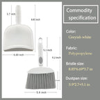 Dust pan, Mini Dustpan and Brush Set, Small Broom and Dustpan Set, Small Hand Broom and dust pan Set, Whisk Broom, Dust pan and Brush for Desk, Table, Home, Kitchen Necessities (Gray 3 pcs)