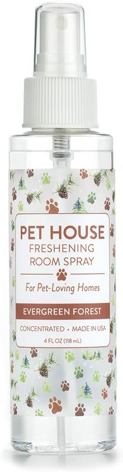 One Fur All Pet Air Freshener 4 OZ Concentrated Room Spray for Pet Odor, Evergreen Forest, Pack of 1