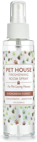 One Fur All Pet Air Freshener 4 OZ Concentrated Room Spray for Pet Odor, Evergreen Forest, Pack of 1