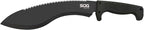 SOG Sogfari Kukri 13" Stainless Steel Survival Machete Knife | Saw on the Back of the Blade, Textured Handle, Nylon Sheath