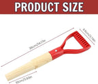 Shovel Handle Replacement – Short Wooden Handle 36cm Pitch Fork for Gardening Tool Spade, Rake, Digging, Camping, Garden Decoration, Durable D Shaped Grip with Nonslip Surface for Secure Control