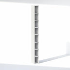 Furinno Fulda 8-Tier Closet Organizers and Storage, Open Shelf, Storage Organizer, 6-Inch Width, for Closet, Bedroom, White