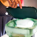 BioBag Countertop Kitchen Compost Bin & 25 Count 3-Gallon Certified Compostable Bags – BPI & ASTM D6400 Approved – Ventilated, Dishwasher-Safe Counter Scrap Bin