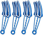 Blind Cleaner Duster Tool, Fan Blade Cleaner, Air Duct Cleaning Tools, Blue Window Blinds Cleaner with Microfiber Sleeve for Fans, Window Blinds, Vents, Shutters…(4 Pack -Superio)