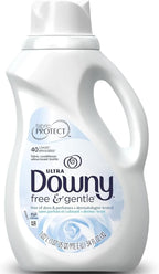 Downy Ultra Liquid Fabric Conditioner, Free & Gentle , 34 Fl oz