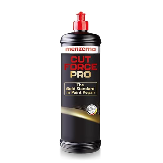 menzerna Cut Force Pro Car Polish 32 oz I Premium Polish with Heavy Cut and high Gloss Finish I Buffing & Polishing Compound for Car Maintenance I for Scratches & Sanding Marks I Car Body Repair