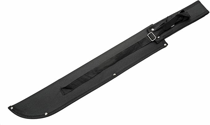 SZCO Supplies 25” Cord-Wrapped Handle Fantasy Outdoor Machete with Nylon Sheath 926956 Black