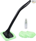 Microfiber Car Windshield Easy Cleaner, Detachable Handle Brush, Cleaning Tool, Come with 2 Pads Washer Towel and 30ml Spray Bottle