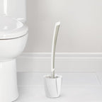 Better Living Products 17253 LOOEEZ Hygienic Toilet Squeegee/Brush, White with Grey