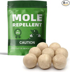 Mole Repellent for Lawn & Garden,Natural & Plant-Based,Get Rid of Gopher,Vole,Armadillo,Groundhog,Safe Around People, Pets & Plants,Simple to Use-8P