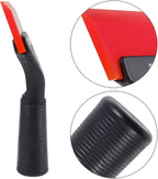 FOSHIO Small Squeegee with 5 Inch Rubber Blade Mini Wiper Window Tinting Tools for Mirror Glass Window Cleaner with Non-Slip Handle (Red Blade)