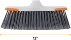 Superio Lightweight Essential Household Broom Head (Gray)