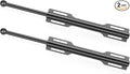 FIRJOY 12" Valet Rod for Closet Pull Out (2 Pack, Black)