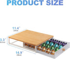 Sedegn Coffee Pod Holder Drawer Organizer Capsules Storage Organizer with Sliding Drawer Compatible For Nespresso Pods, Holds up to 56 Small or 28 Big nespresso pod Oak Color