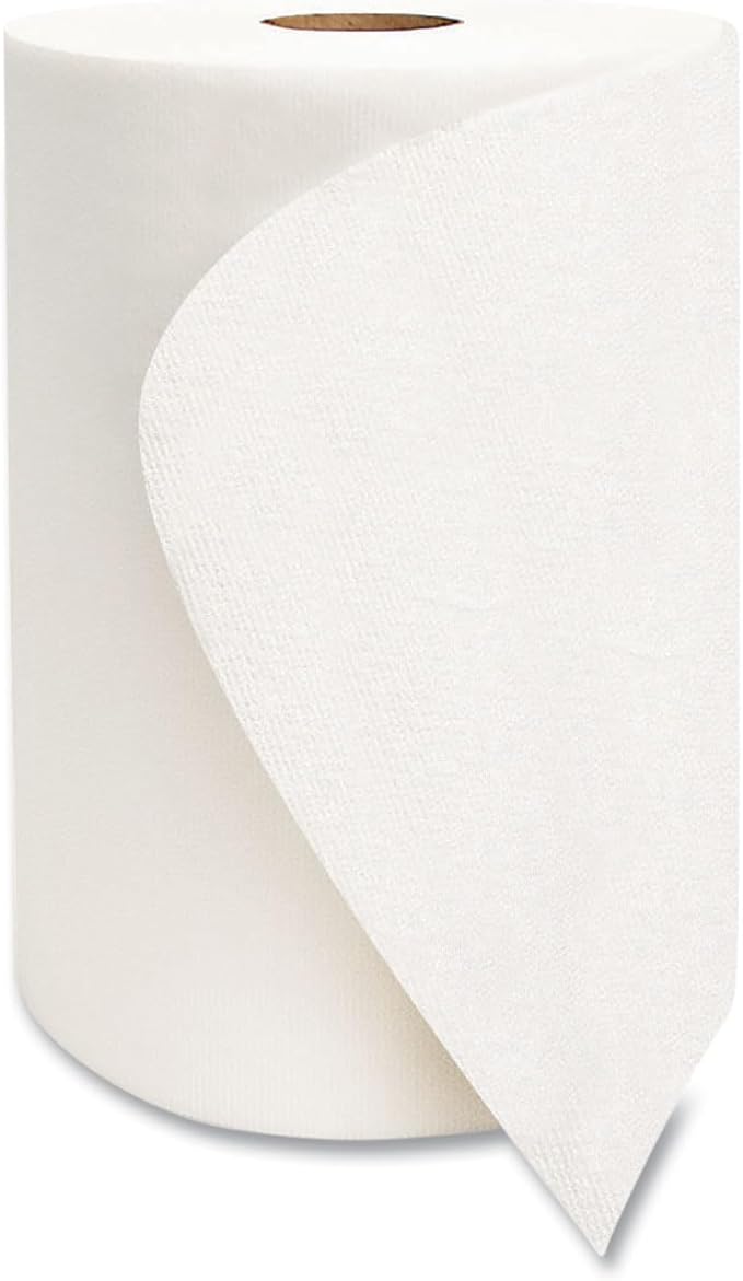 High Capacity Premium TAD Towel Tissue Roll, Home/Commercial Soft Paper Towels for Toilet and High-Traffic Areas, Fits Enmotion Touchless Automatic & Manual Dispenser, 10" x 500 ft Rolls, White