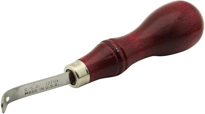 C.S. Osborne Bissonnette Edge Tool (Bent Shank) #127.5-B Size 00 to 4 Edger-Size 0