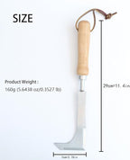 Effective Sidewalk Crack Weeder Tool -Manual Crack Weeder Weed Remover Tool for Garden Yard - L-Type Stainless Steel Weed Crevice Tool