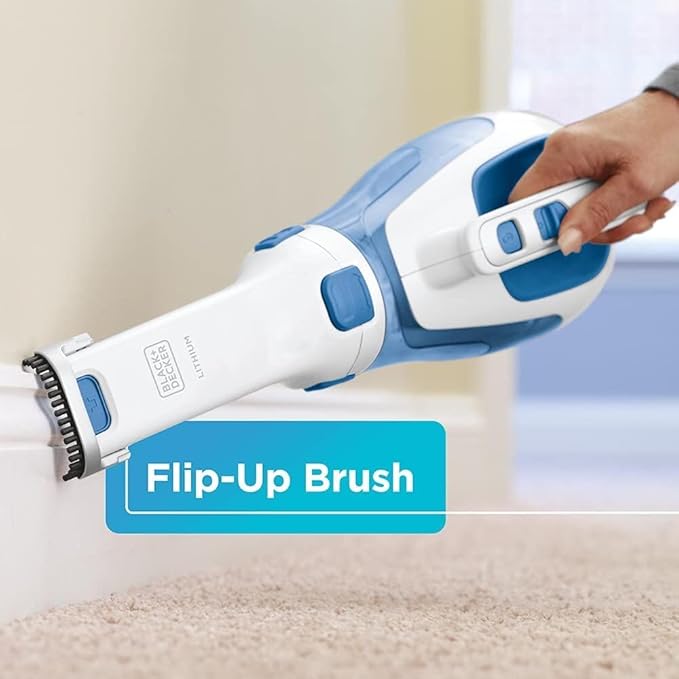 BLACK+DECKER dustbuster Handheld Vacuum, Cordless Car Vacuum Portable 12V, with Rotating and Extendable Nozzle (HHVI320JR02)