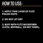 Flitz Metal Polish Paste - 1.76oz USA-Made Polish for Solid Chrome, Stainless Steel, & Aluminum - Non-Abrasive for Light Oxidation - Requires Manual Buffing - Not for Plated/Coated Surfaces (6 Pack)
