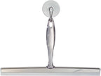 iDesign Bathroom Shower Squeegee with Wall Hook - Set of 2 - Clear/Stainless Steel
