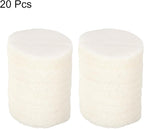 HARFINGTON 20pcs Scrubber Scouring Pads 450 Grits 3 Inch Drill Power Brush Hoop and Loop Surface Conditioning Disc Drill Scuffing Disc Scrub Pads for Home Kitchen Cleaning, White