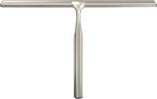 Better Living Deluxe XL Shower Squeegee, Multi-Purpose Silicone Squeegee Blade with Storage Hook, Rust-Proof Heavy Duty Window, Glass, Shower Scrubber, Windshield Wiper, 12", Brushed Nickel