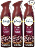 Air Mist, Cranberry Crumble Limited Edition Air Freshener Spray, 8.8 oz, 3 Pack