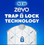 Zevo Flying Insect Trap 4 Refills – Long-Lasting Replacement Cartridges – Catches Flies, Gnats, and Fruit Flies Indoors