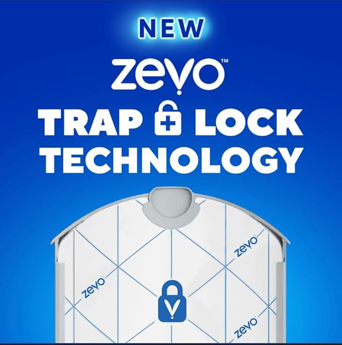 Zevo Flying Insect Trap 4 Refills – Long-Lasting Replacement Cartridges – Catches Flies, Gnats, and Fruit Flies Indoors