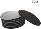 Utoolmart 1200-Grits 7 Inch Scrubber Scouring Pads Flocking Scuff Pads-Multipurpose, Drill Scuffing Disc Hoop and Loop Surface Conditioning Disc Gray 8pcs