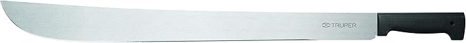 TRUPER T-460-18B Black Handle Machetes, Rivetless 18" (46cm)